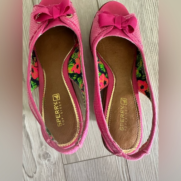 Sperry pink wedges size 8 - Picture 7 of 7